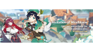 invitation of windblume event genshin impact wiki guide