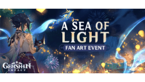 a sea of lights fan art event genshin impact wiki guide