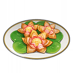 lotus flower crisp food genshin impact wiki guide 150px