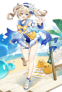 summertime sparkle barbara outfit genshin impact wiki guide 372px