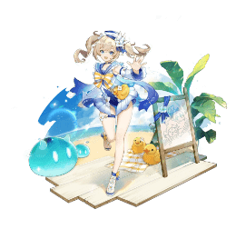 summertime sparkle barbara outfit wish genshin impact wiki guide 260px